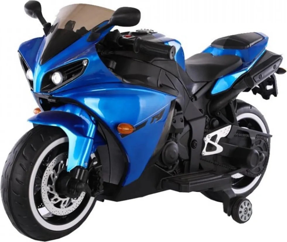 Motocicleta Electrica cu Acumulator Pentru Copii NOVOKIDS™ Aspen Premium Motor, 3-6 ani, max 30 kg, Cu Melodii si Lumini Frontale, MP3 , Roti
