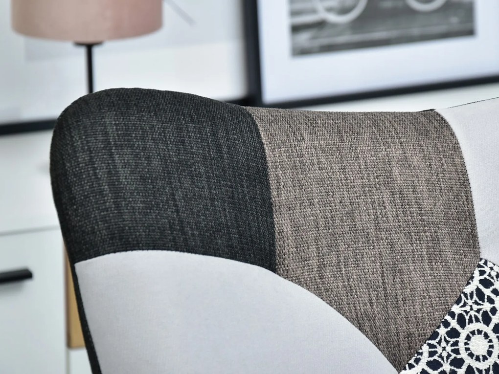 Fotoliu Sibyla (patchwork + fag negru). 1110396