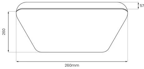 NEMO Plafonieră LED, 11 W, 230 V, 26 x 26 cm, negru