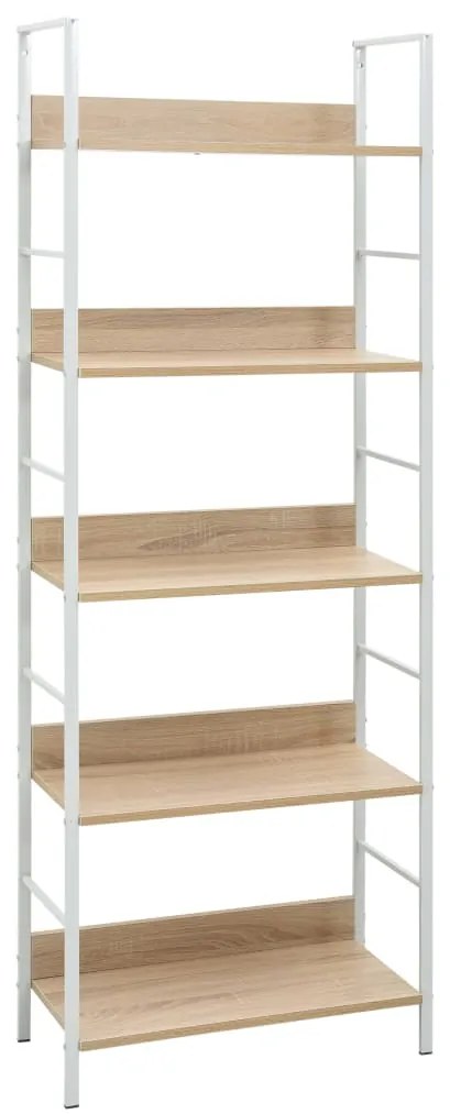 vidaXL Etajeră cărți 5 rafturi, stejar, 60x27,6x158,5cm lemn prelucrat