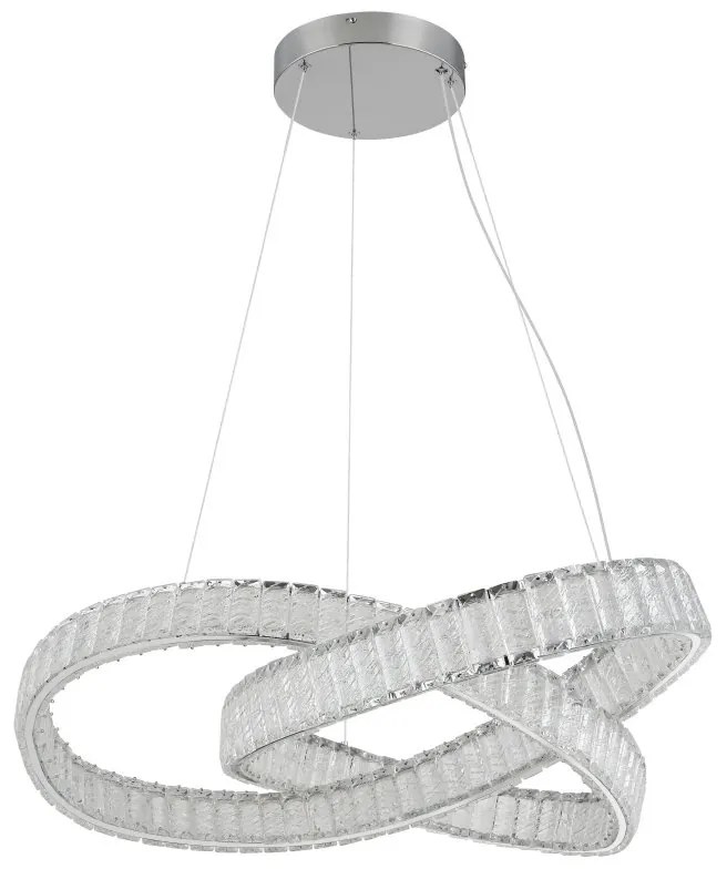Lustra LED dimabila cu telecomanda cristale K5 MUCKY