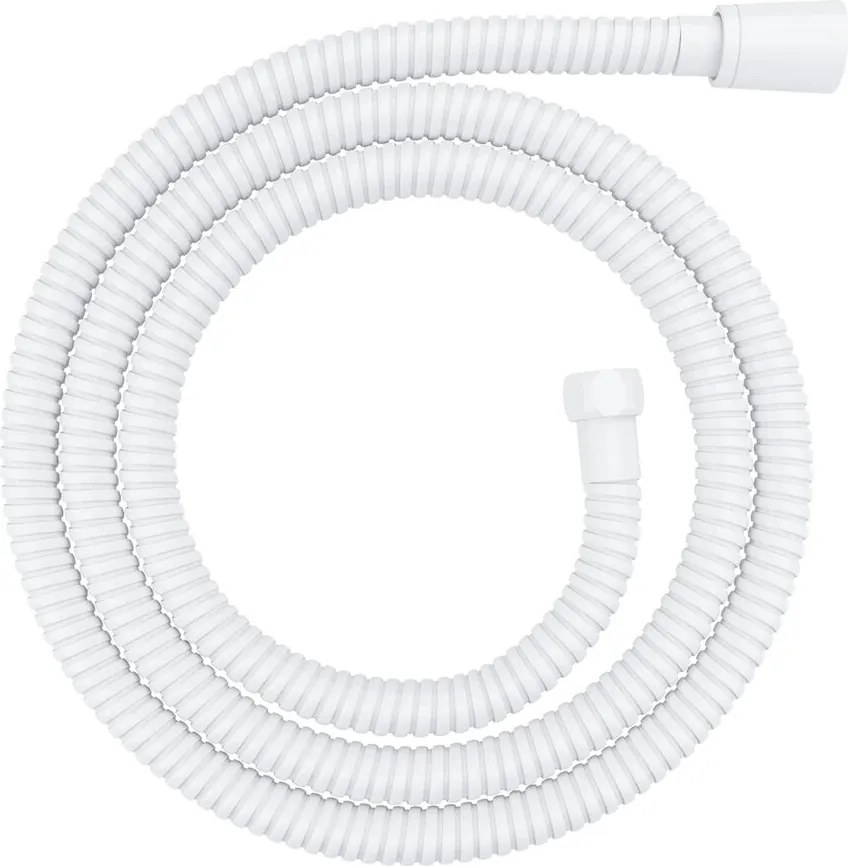 Furtun de dus Omnires 150 cm finisaj alb mat