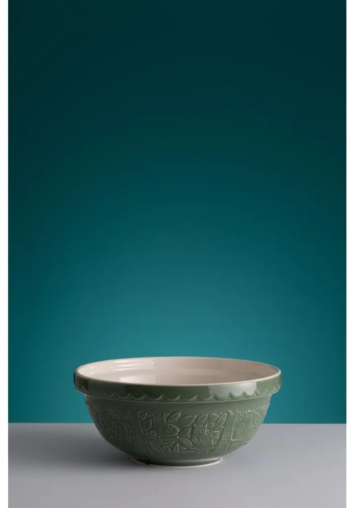 Bol din gresie Mason Cash In the Forest, ø 26 cm, verde
