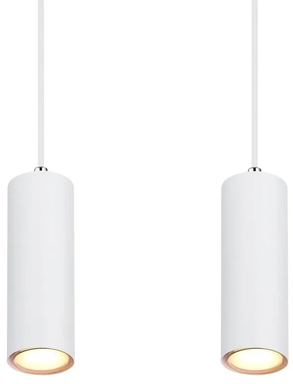 Lustra cu 4 pendule design modern ROBBY alb