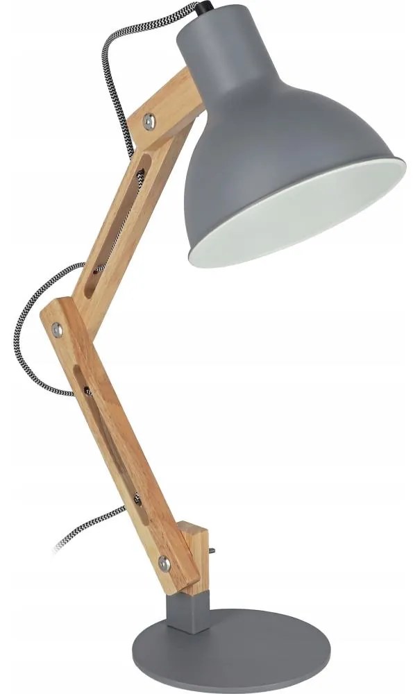 Lampă de masă 1xE27/40W/230V gri