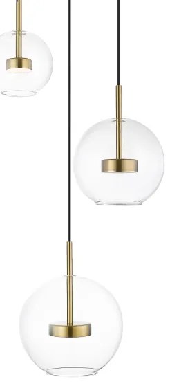 Lustră LED pe cablu Zuma Line P0428-03L-L4AC ENCELADUS 3xLED/5W/230V auriu