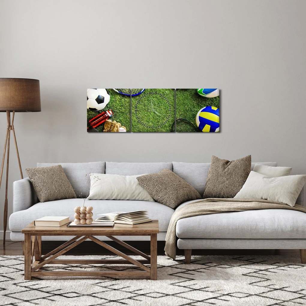 Tablou - Sport (cu ceas) (90x30 cm)