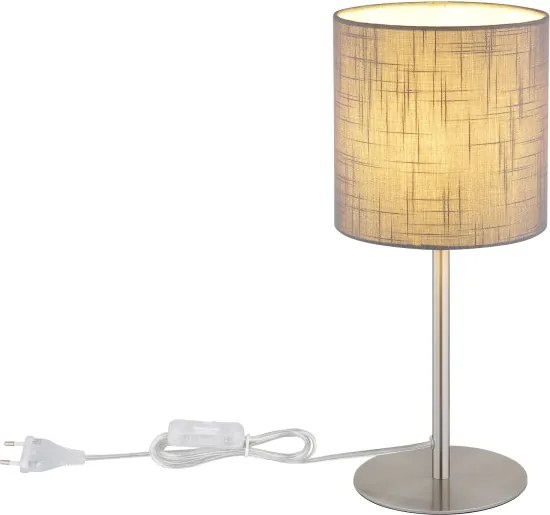 Globo 21440G - Lampă de masă BENSON 1xE27/40W/230V gri