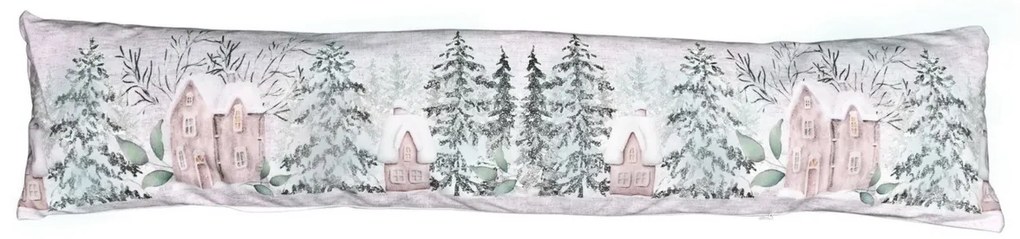 Perna decorative de Crăciun pentru ferestre Nostalgia de iarnă, 20 x 85 cm