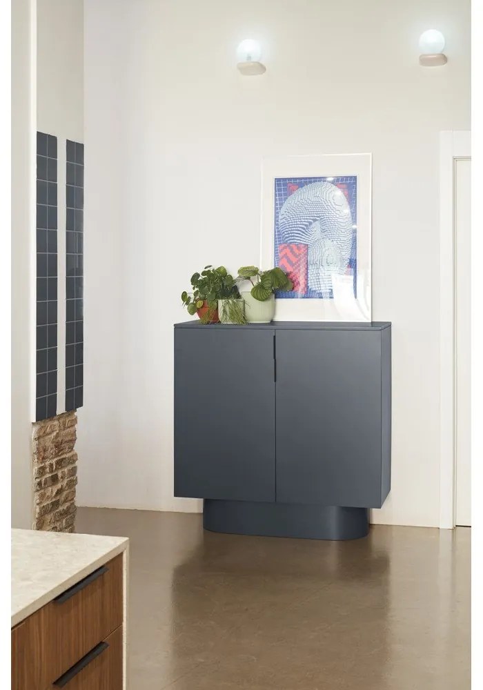 Dulap gri antracit 110x114 cm Totem – Teulat