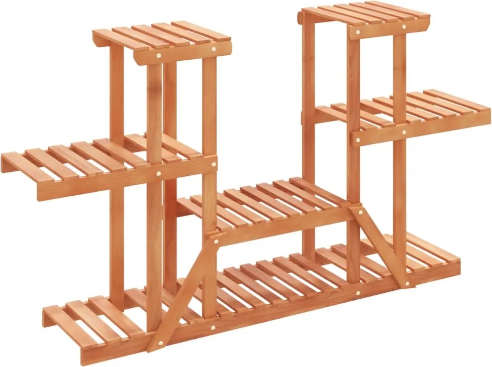 vidaXL Suport pentru flori, 110x25x73 cm, lemn masiv de brad