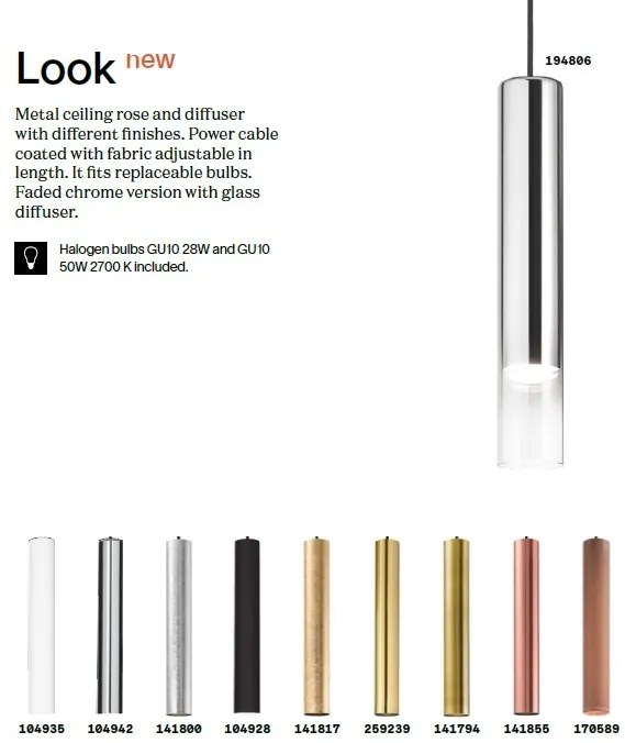 Pendul modern LOOK SP1 D06 OTTONE
