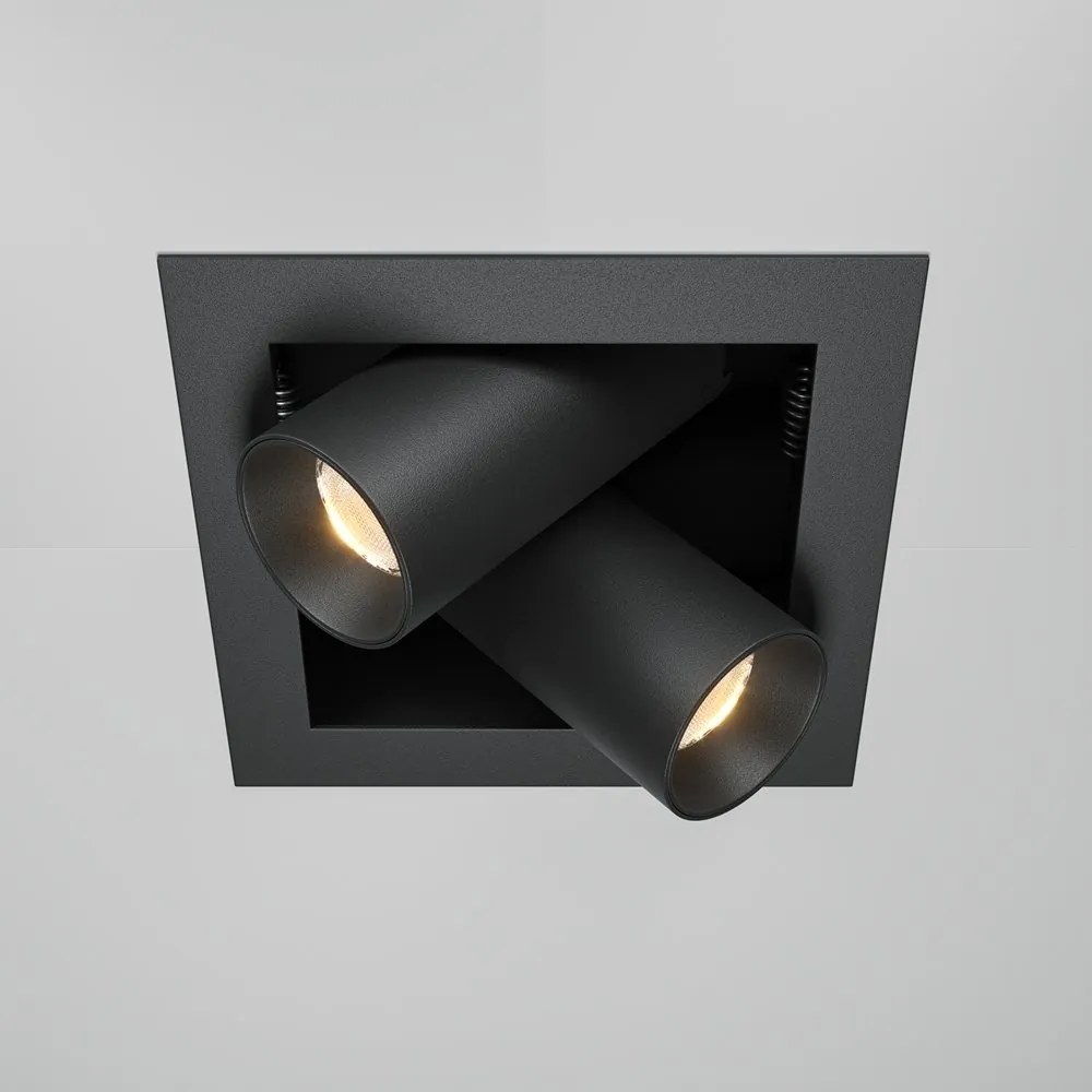 Spot LED incastrabil design tehnic Magnum 2 negru