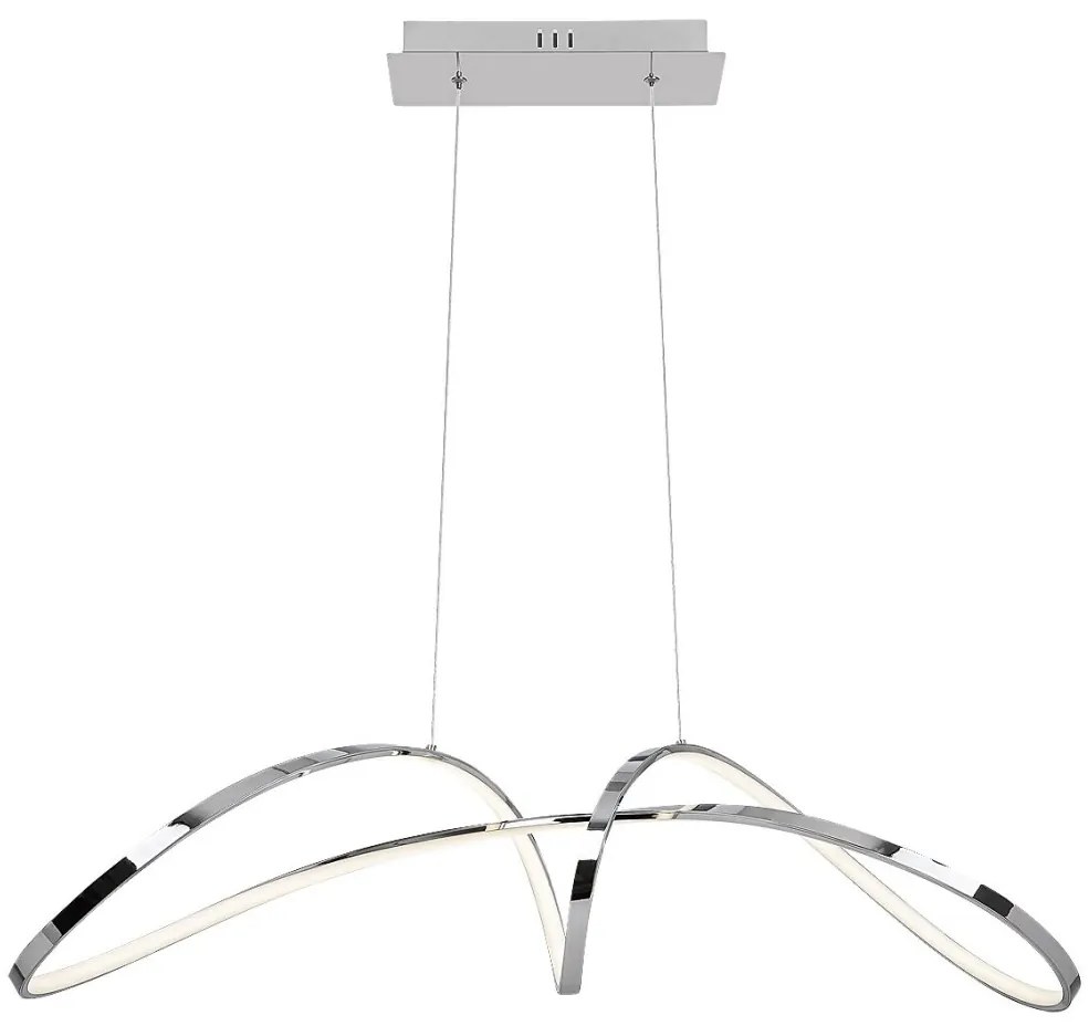 Lustra LED suspendata design modern Aisha crom