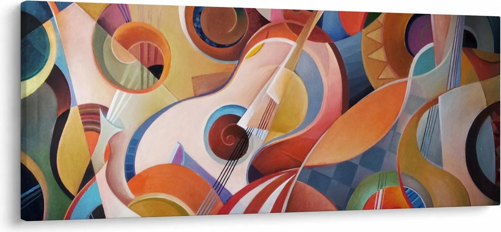 Tablou - Abstract muzical (120x50 cm)