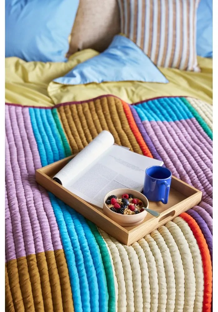 Tavă de servit de servire din lemn 35x45 cm Structure – Hübsch