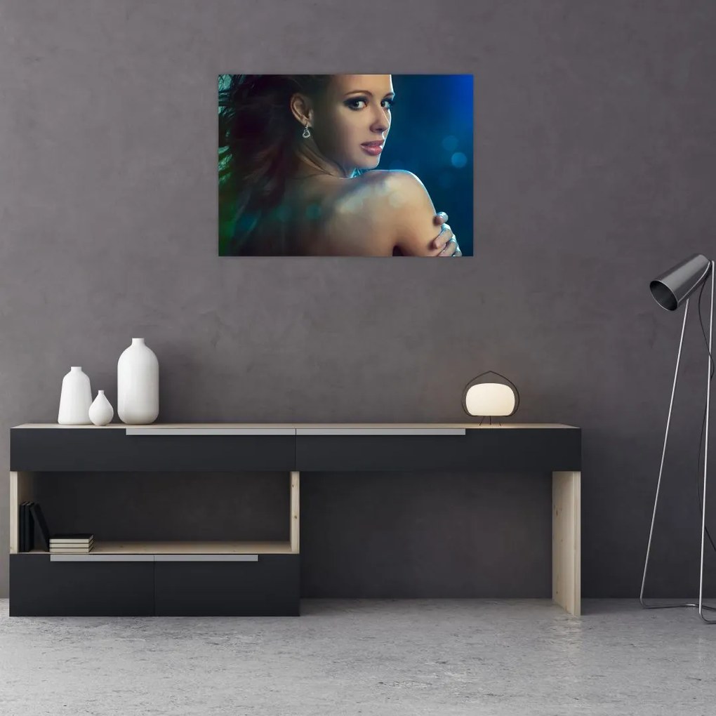 Tablou - Privirea unei femei tinere (70x50 cm)