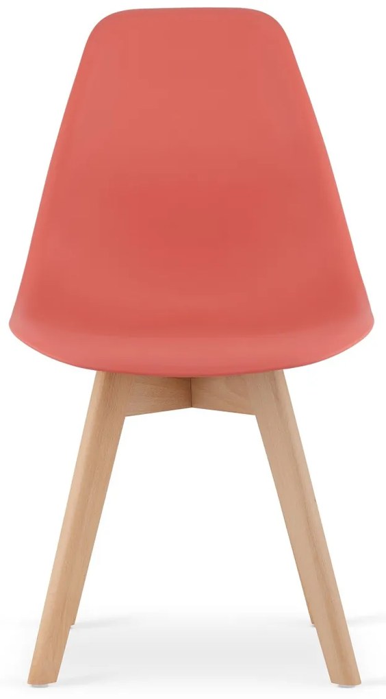 Scaun KITO coral cu picioare din fag