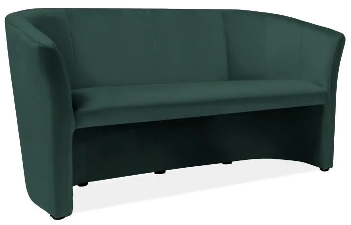 Canapea Cuba Velvet, trei locuri, verde