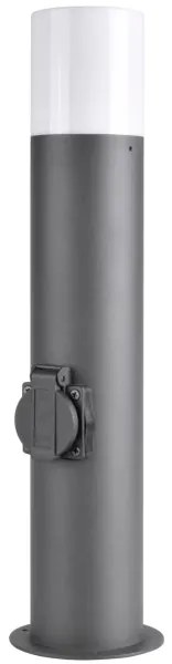 Lampă exterior DALLAS 1xE27/12W/230V IP44 cu priză, antracit