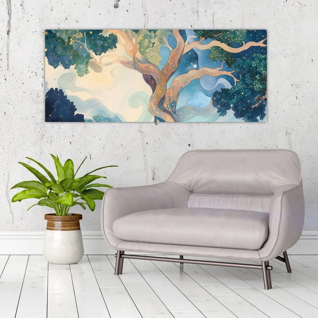 Tablou – Arbore cosmic (120x50 cm)