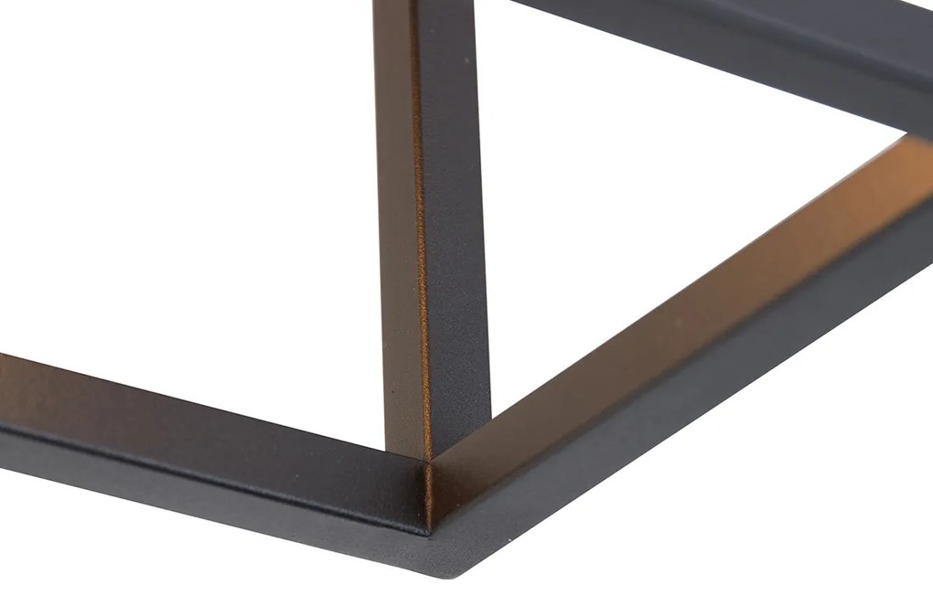 Plafoniera inteligentă neagră 99,5 cm inclusiv 4 Wifi A60 - Cage