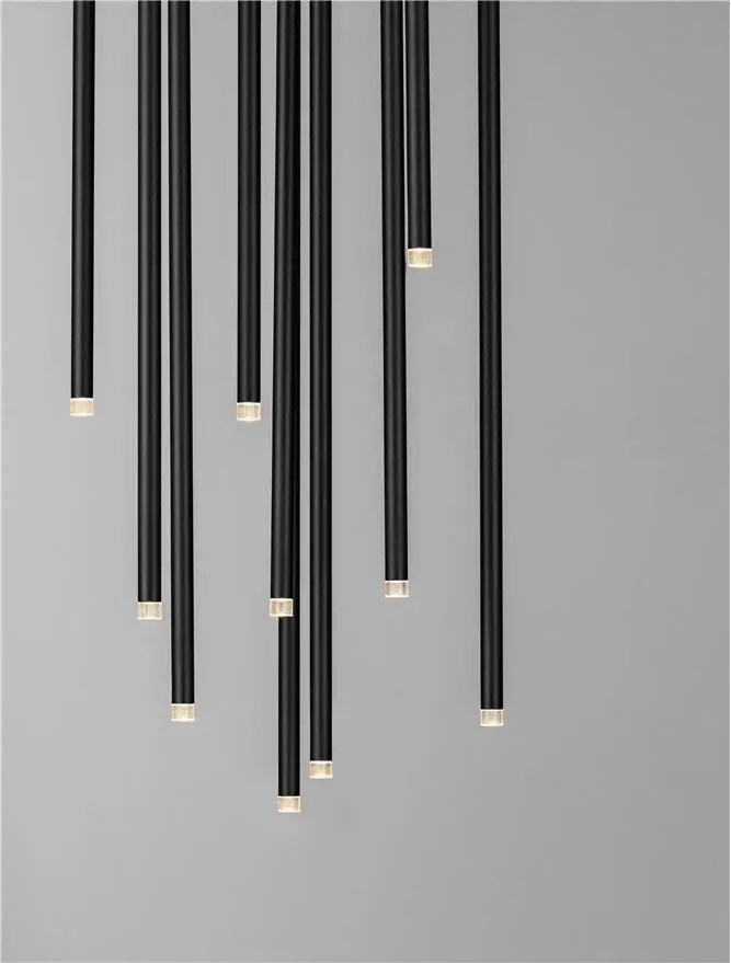 Lustra LED suspendata design minimalist STILVI 41W negru