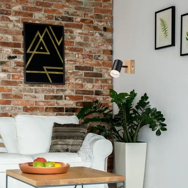 Spot de perete TORAS 1xGU10/5W/230V stejar Rabalux 73121