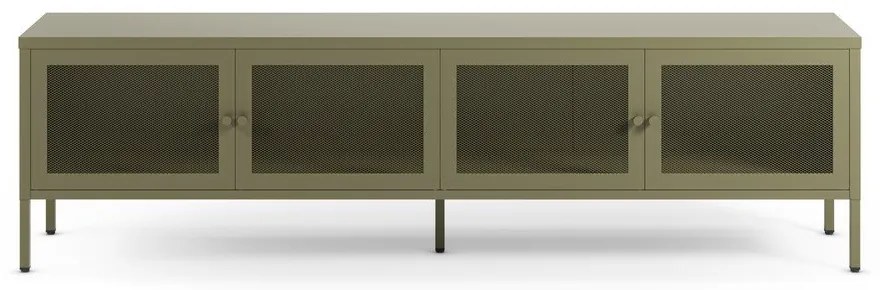 Comodă TV verde din metal 160x50x35 cm Fayna – Marckeric