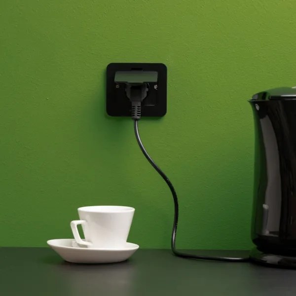 Priză încastrabilă de podea de exterior Solight 5B322B IP55 negru dreptunghiular