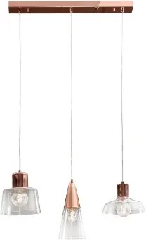 Lustra tip pendul Beaumont, metal/sticla, 84 x 130 x 24 cm