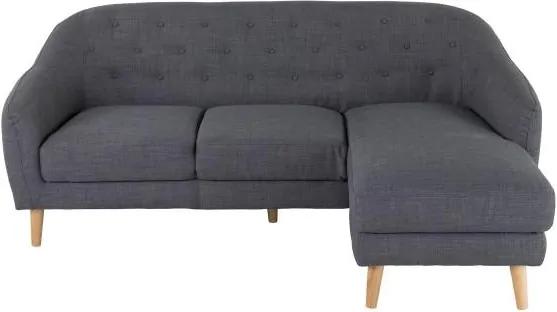 Canapea gri inchis pe colt (dreapta) Vita Sofa Right Dark Grey | ZAGO