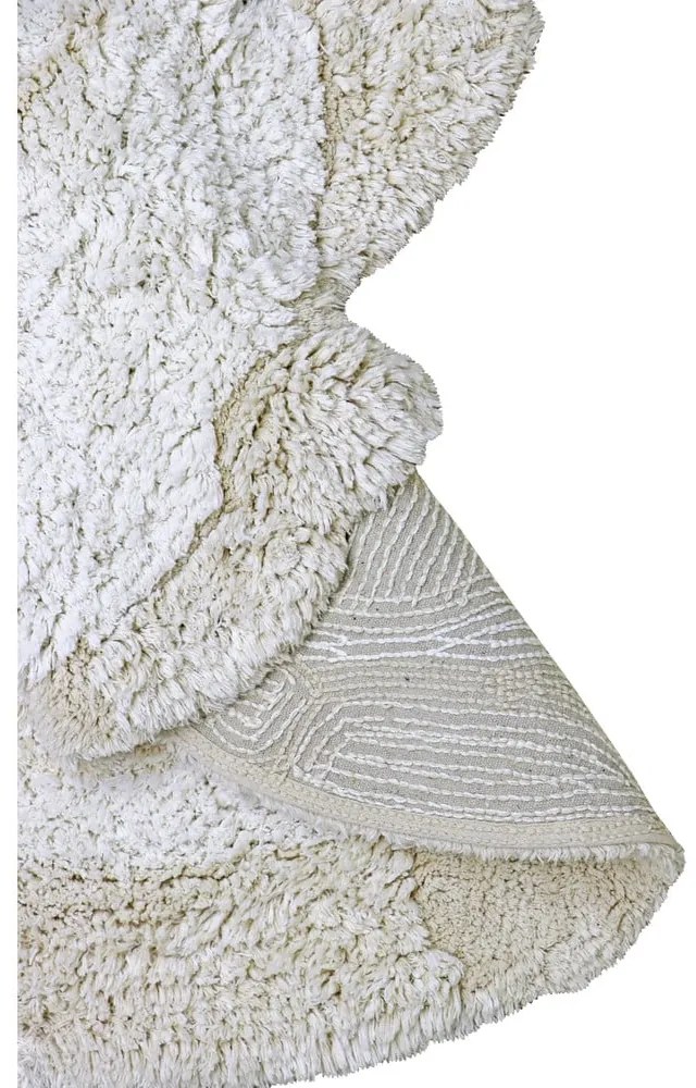 Covor pentru copii gri deschis lavabil/țesut manual din bumbac 130x135 cm Bunny – Lorena Canals