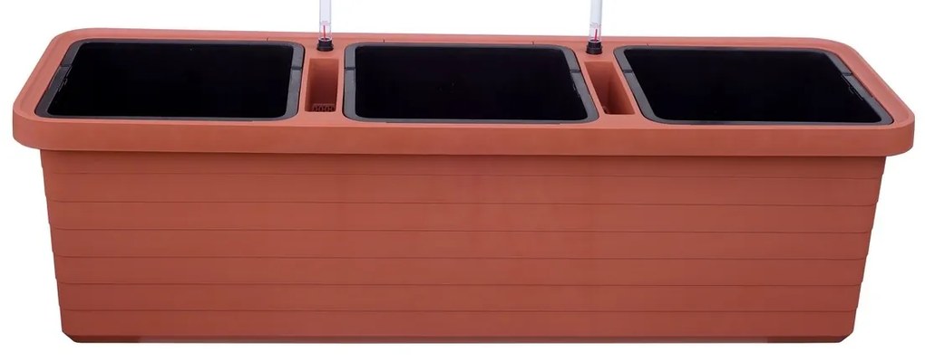 Plastia Ghiveci cu auto-irigare Berberis TRIO, terakota