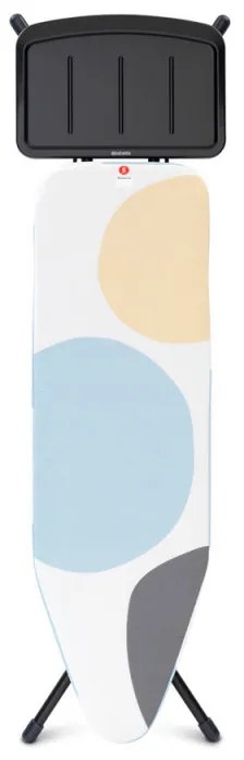 Masa de calcat Brabantia B 1003358, 124x38 cm, 7 pozitii de reglare, Suport generator de abur, PerfectFlow, Multicolor