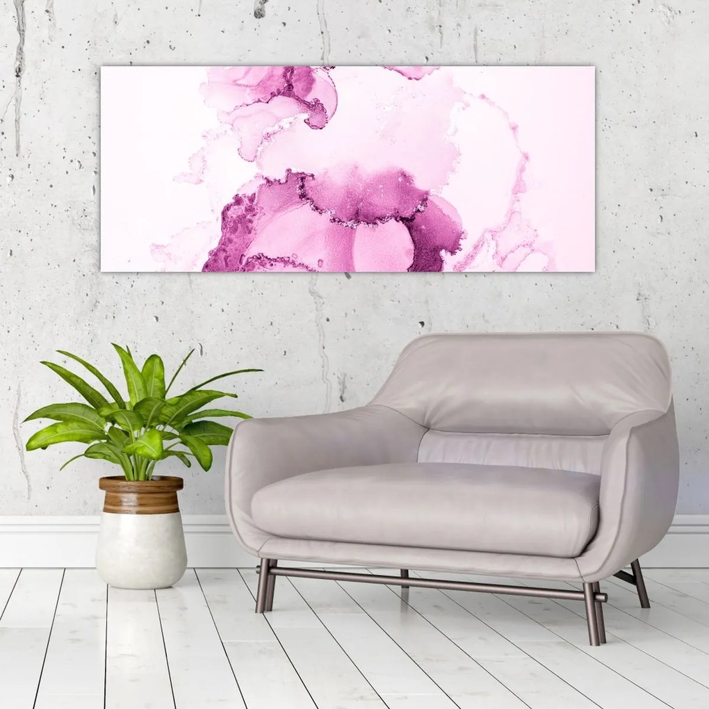 Tablou - Decor roz (120x50 cm)