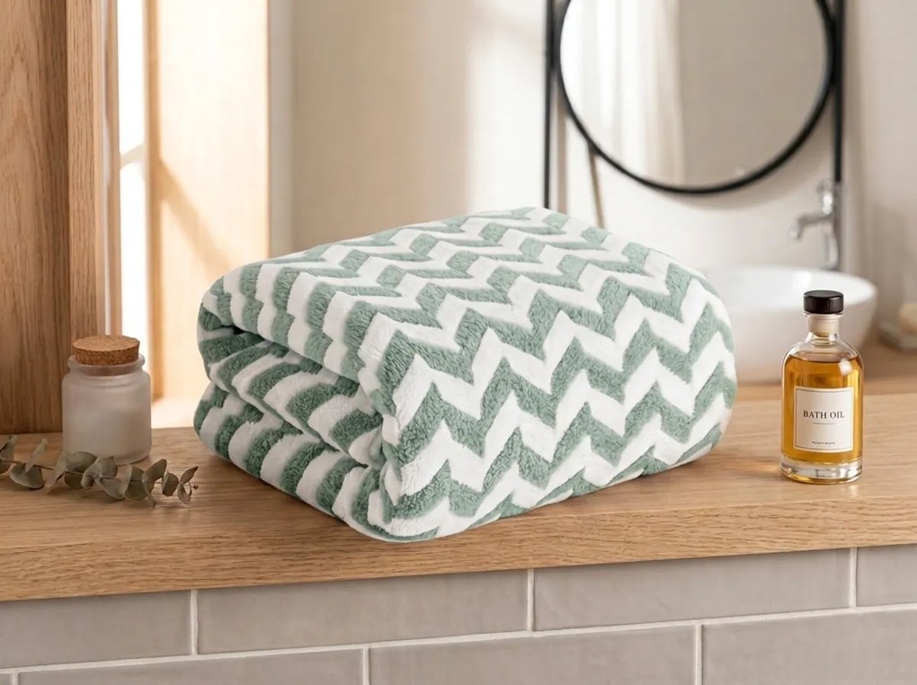 Prosop cu uscare rapida SWIFTURA 70x140 cm menta, 100% microfibra
