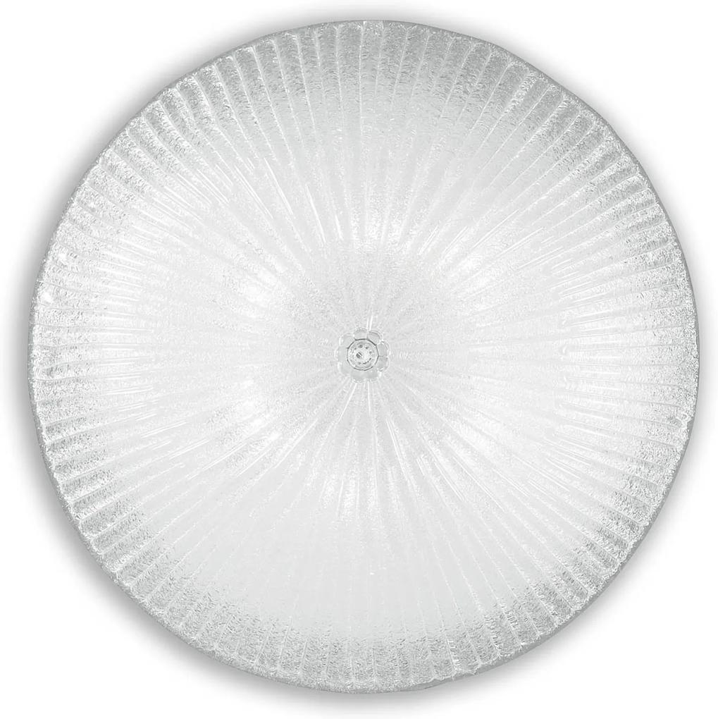 Plafoniera Ideal Lux Shell Pl6 Trasparente E27, Crom, 008622, Italia