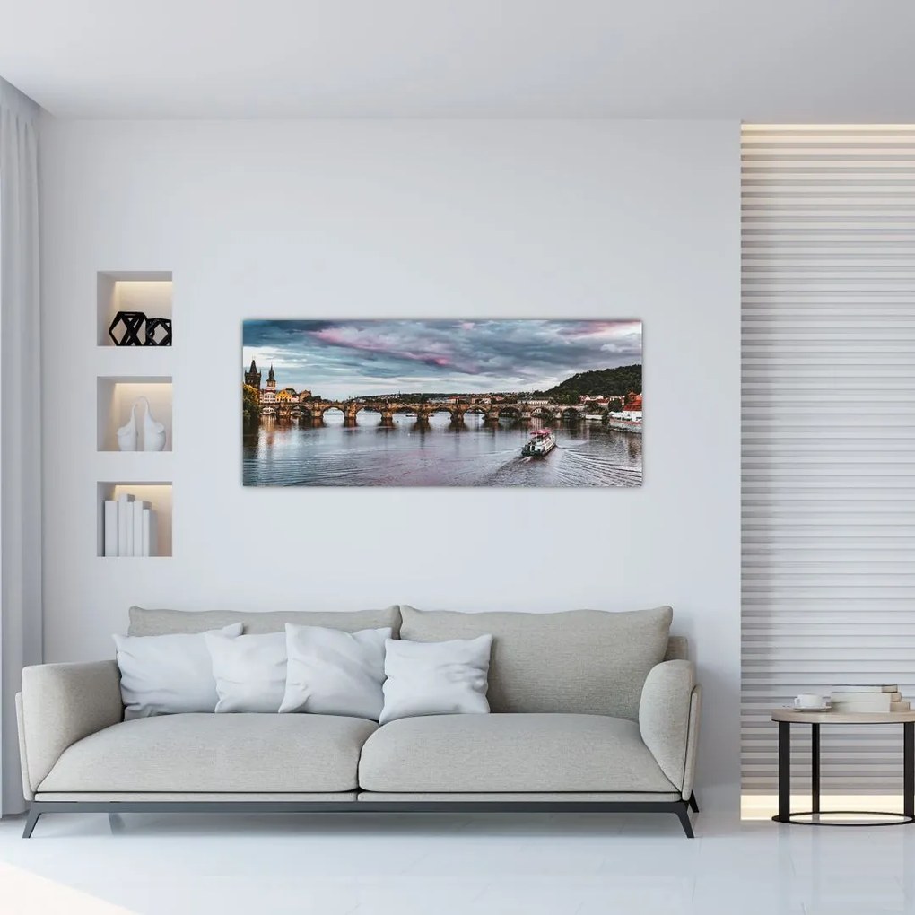 Tablou cu Vltava (120x50 cm)