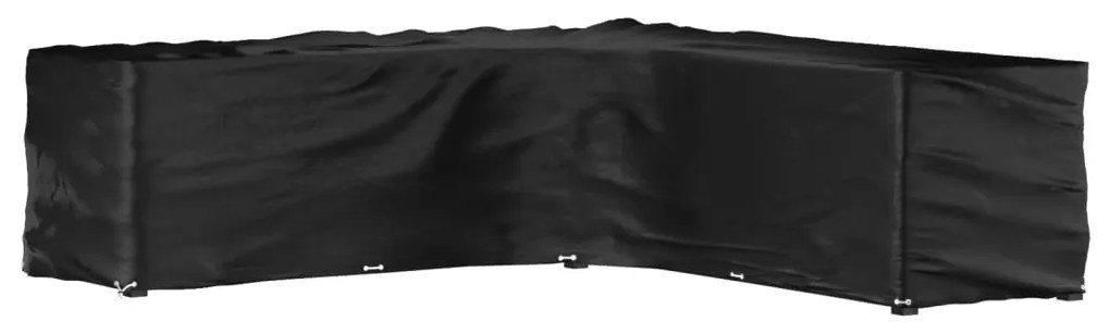 vidaXL Husă mobilier de grădină în formă de L 20 ocheți, 300x300x90 cm