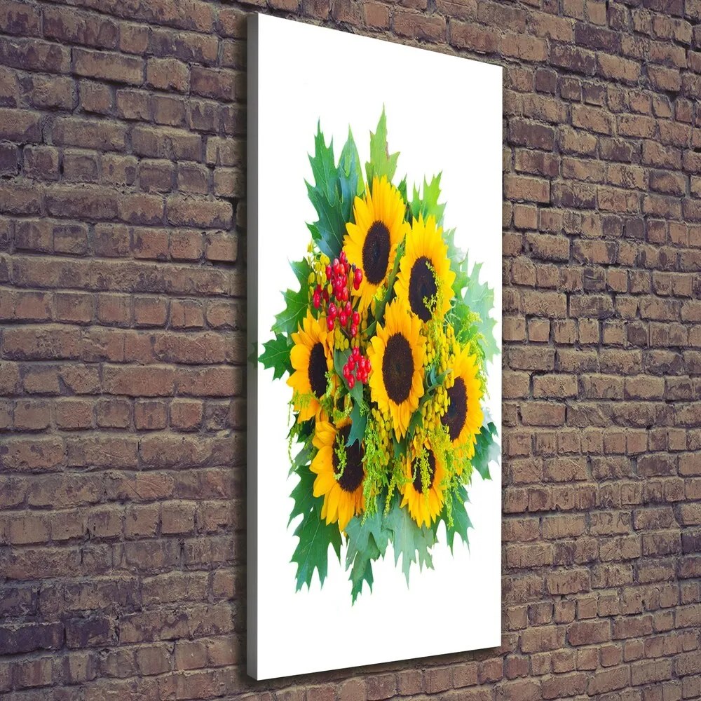 Tablou pe pânză canvas Buchet de floarea-soarelui