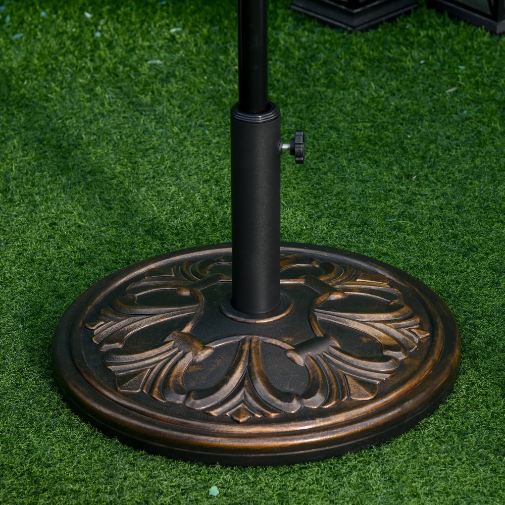 Baza pentru Umbrela de Soare Outsunny pentru Stalp de 35mm/38mm/48mm, 13KG | Aosom Romania