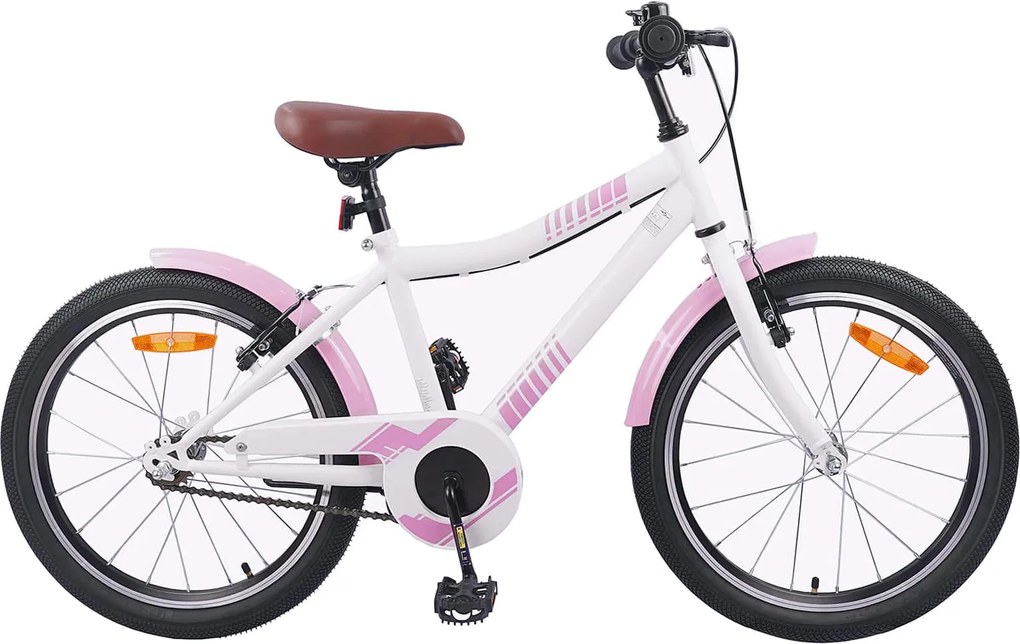 vidaXL Bicicletă pentru Copii 24 Inci pentru 8-12 ani Roz deschis