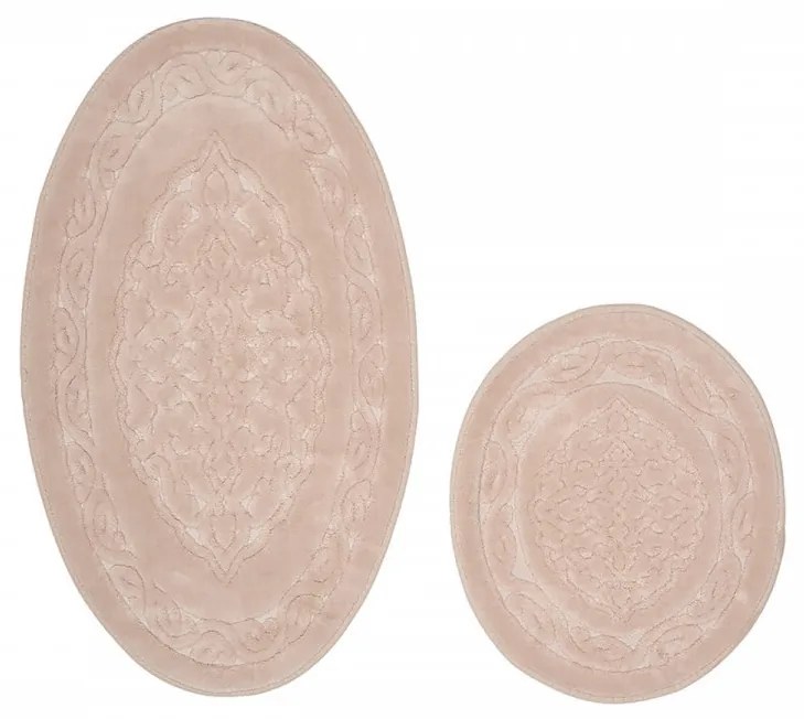 Set 2 Covoras de Baie COTTONKT000219, Bumbac, Bej