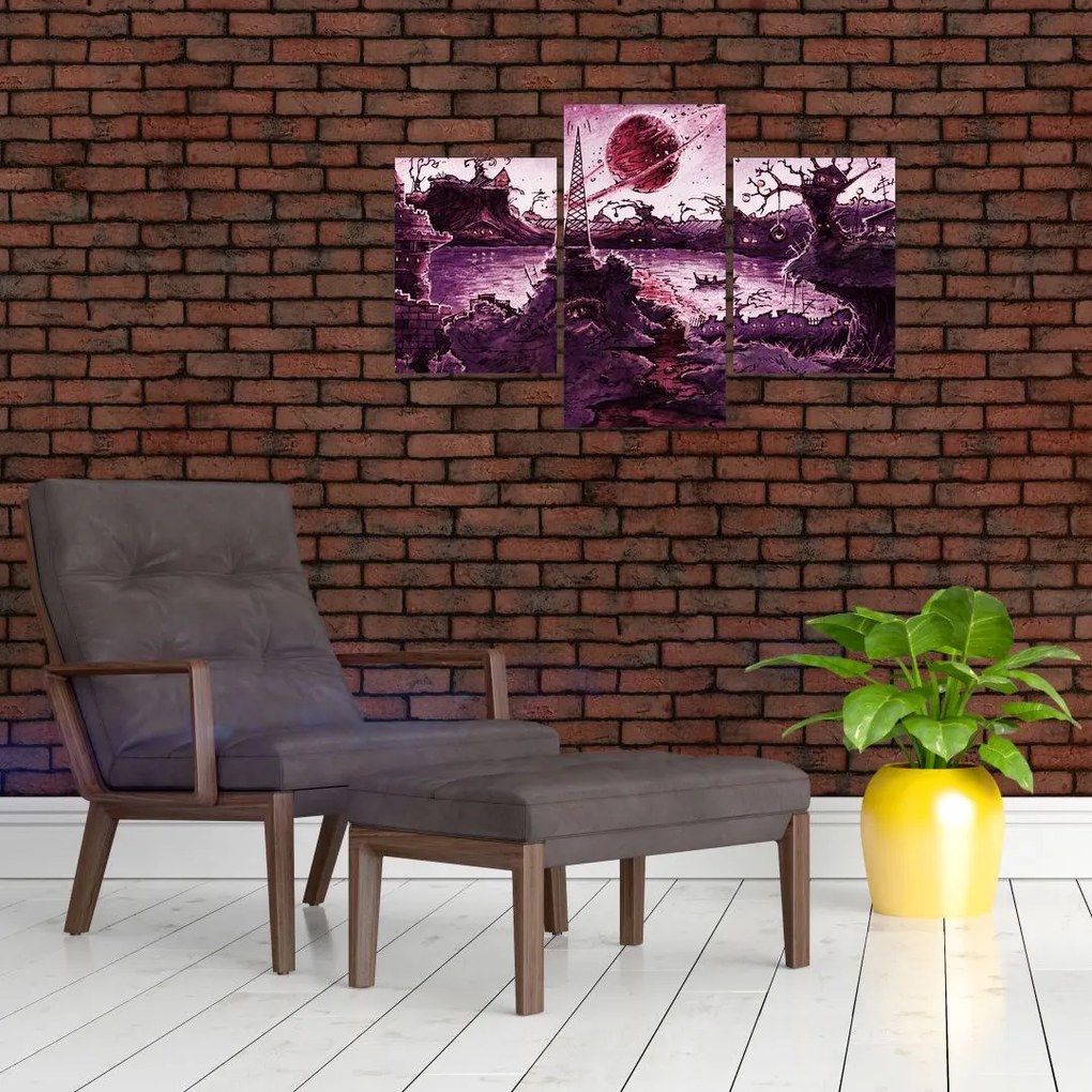 Tablou - Sat fermecat (90x60 cm)