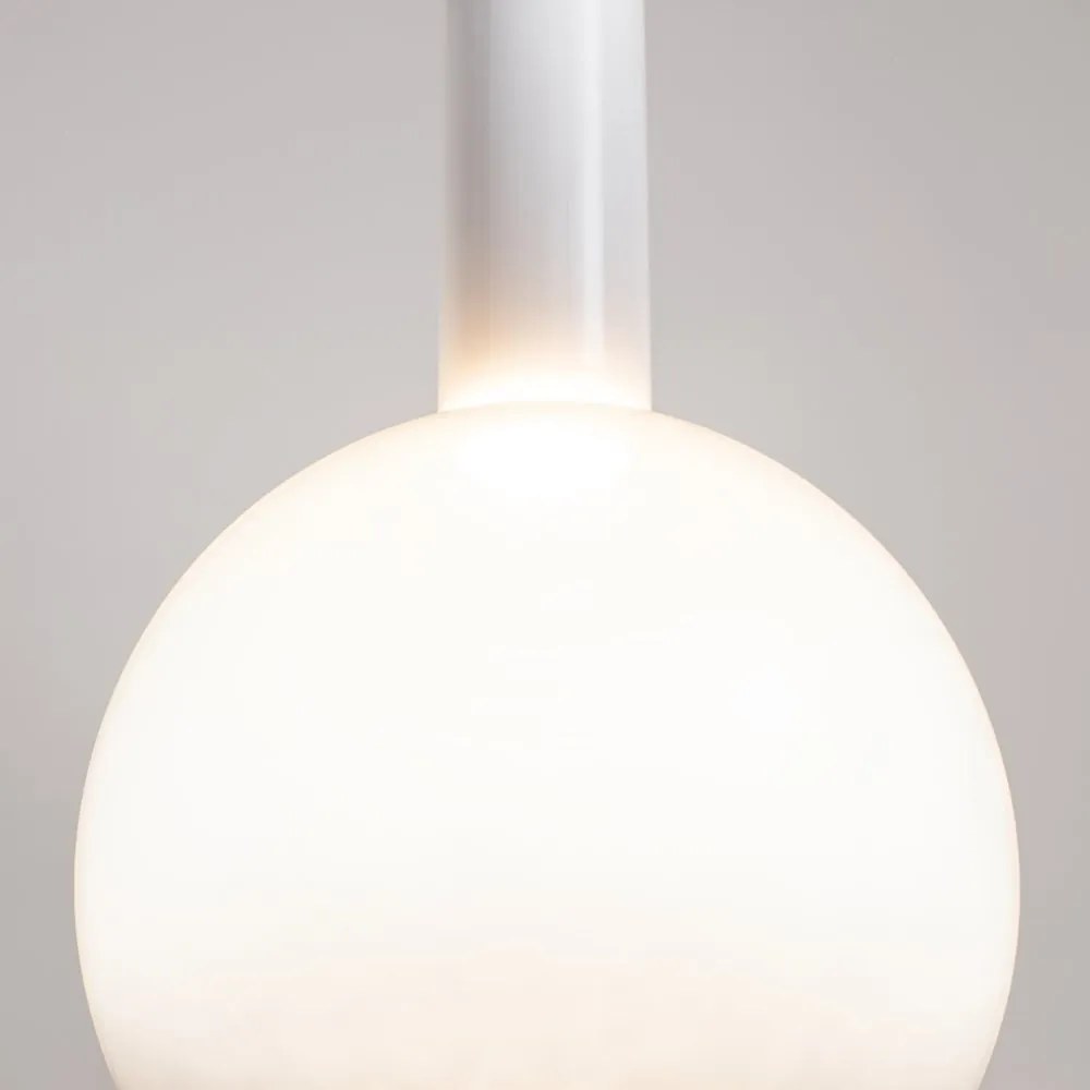 Lustra/Pendul LED design decorativ Nebula 25cm alb