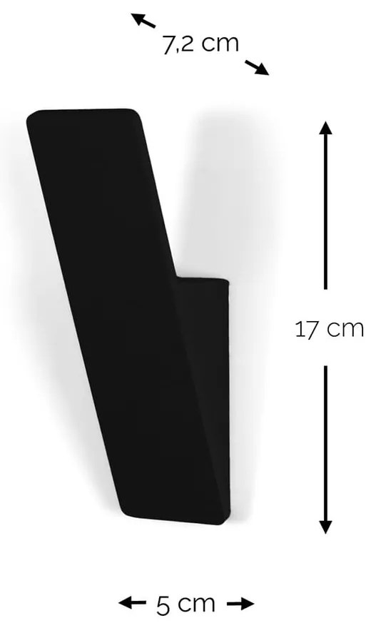 Cârlig taupe de montat pe perete din oțel Angle – Spinder Design