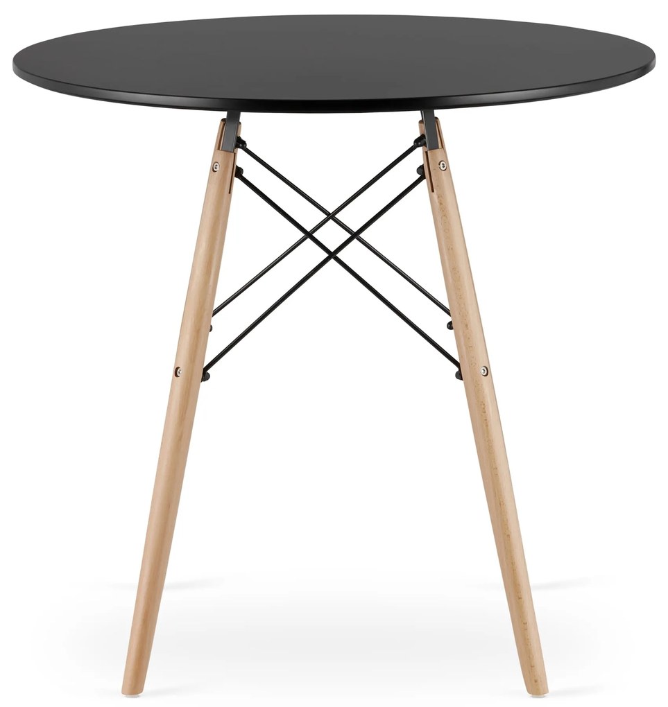 OFERTA Masa de sufragerie neagra OSLO 80x80 II. calitate