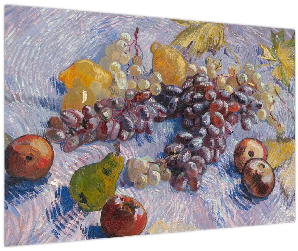 Tablou - Vincent van Gogh, Grapes, Lemons, Pears, and Apples, reproducere (90x60 cm)