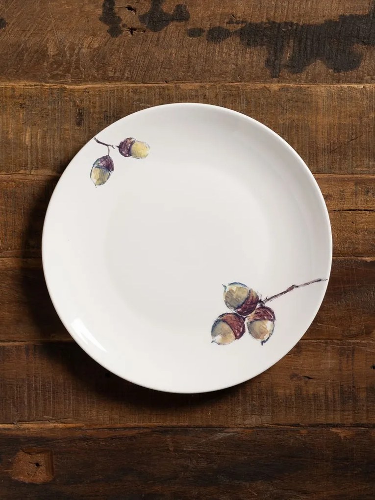 Set 4 farfurii fructe de toamna, D28 cm, Carouge